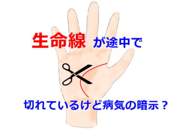 生命線が途中で切れているけど病気の暗示 占い師 晴都のブログ